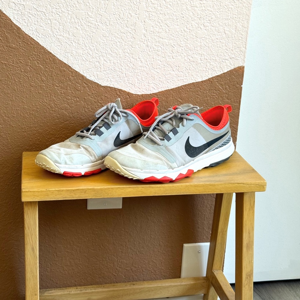 Nike Red and Gray Sneakers